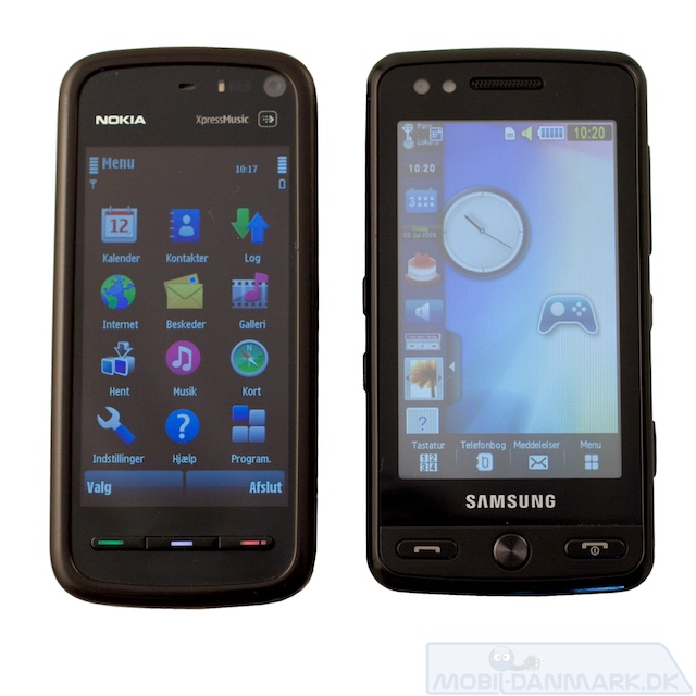 Pixon ved siden af Nokia 5800