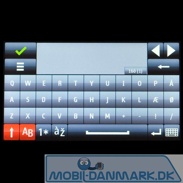 Vandret QWERTY på Nokia 5800 (samme størrelse skærm)