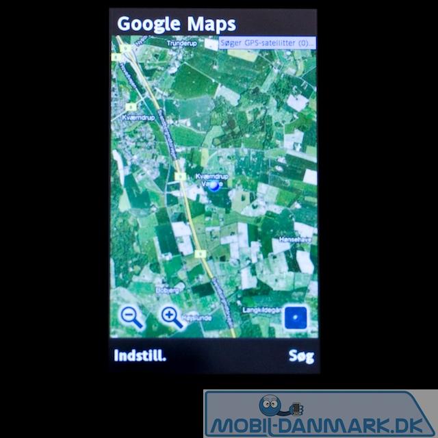 Google Maps med satelitkort