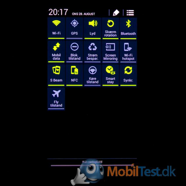 Træk ned-menu på S4 Mini