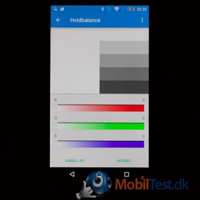 Tilpasning af farver på skærm