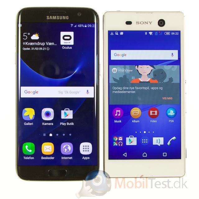 Galaxy S7 Edge og Xperia M5
